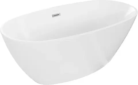 Vane MEXEN - ERIS voľne stojaca vaňa 155x80, biela bez krytky prepadu a zátky 53441558000-SS
