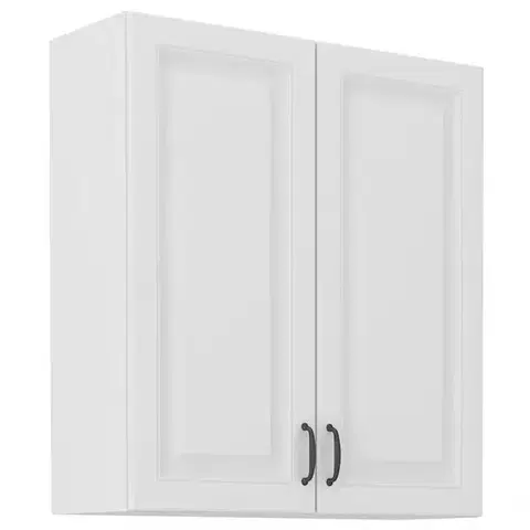 Kuchynské skrinky visiace Kuchynská skrinka STILO biely mat/biely 80g-90 2f