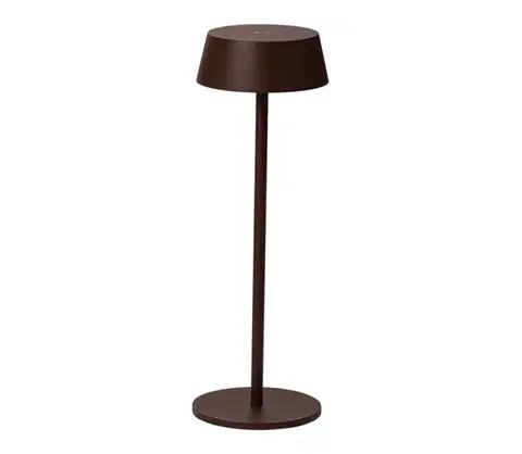 Lampy Azzardo  - LED Vonkajšia stmievateľná nabíjacia lampa LED/2W/5V IP54 hnedá 