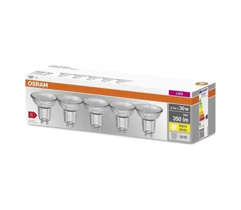 Žiarovky SADA 5x LED Žiarovka PAR16 GU10/4,3W/230V 2700K 120° - Osram 4058075466579