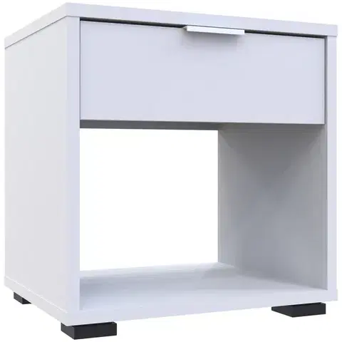 Nočné stolíky NABBI Nosen N2 nočný stolík biela
