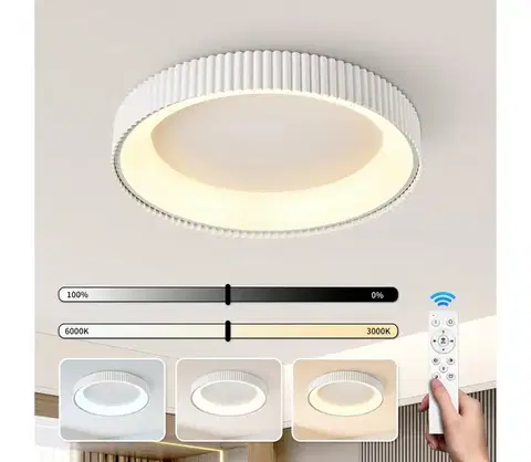Svietidlá BRILAGI - LED stmievateľné stropné svietidlo FALCON MODERN LED/54W/230V 60 cm biela + diaľkové ovládanie BRI968