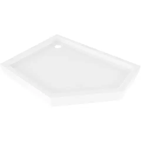Vane MEXEN - Flow+ päťboká sprchová vanička ľavá 100 x 80, biela lesk 46P108010LH