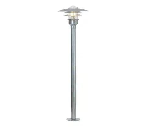 Záhradné lampy Nordlux - Vonkajšia lampa LONSTRUP 1xE27/60W/230V IP44 matný chróm 116 cm 71428031
