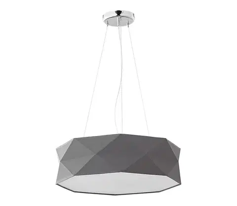 Svietidlá  Luster na lanku KANTOOR 1xE27/15W/230V šedá 3313