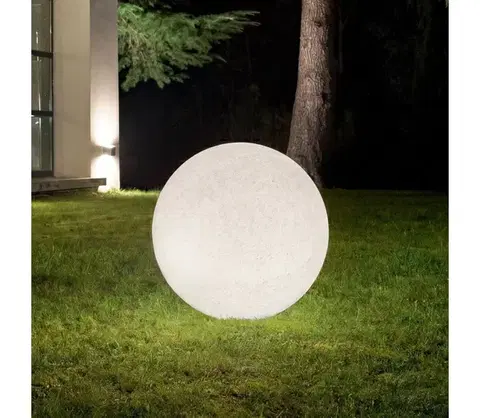 Záhradné lampy Ideal Lux - Vonkajšia lampa DORIS 1xE27/60W/230V, priemer 58 cm, IP44, sivá 195490