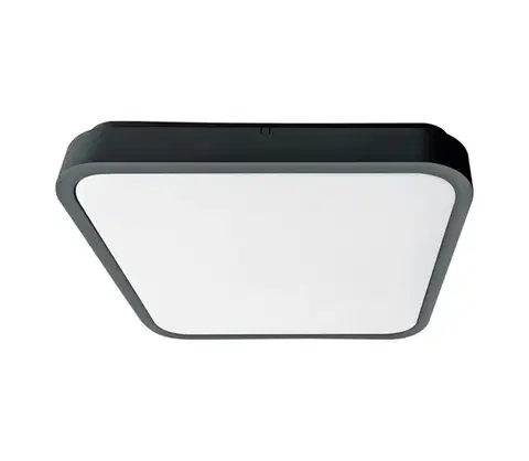 Svietidlá BRILAGI - LED Kúpeľňové stropné svietidlo ZENNA LED/18W/230V 28,5x28,5 cm IP44 antracit BRW3094-18W/AN