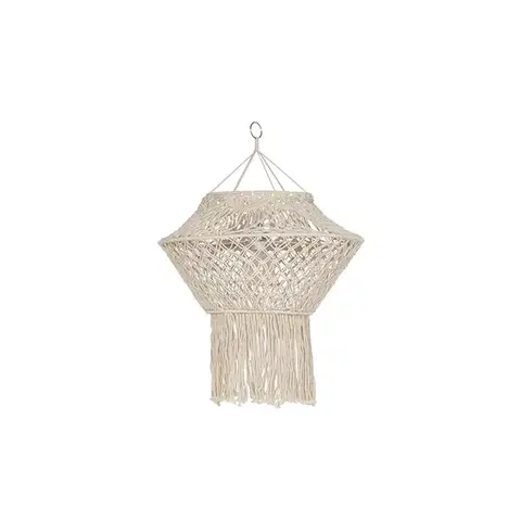 Tienidlo na lampu Macrame tienidlo prírodné 90 cm