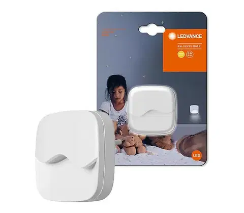 Svietidlá Ledvance - LED Nočné svietidlo do zásuvky so senzorom LUNETTA LED/0,5W/230V 8590828754602