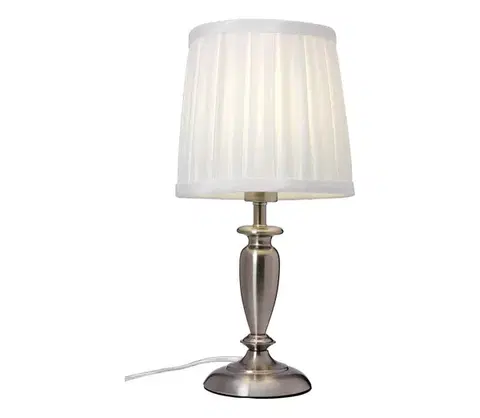 Lampy Cottex B1099BK - Stolová lampa INEB 1xE14/40W/230V strieborná B1099BK