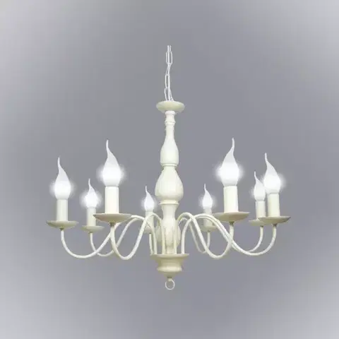 Lampy nad stôl do jedálne Bellagio Závesné svietidlo 8x40w E14 Krémová