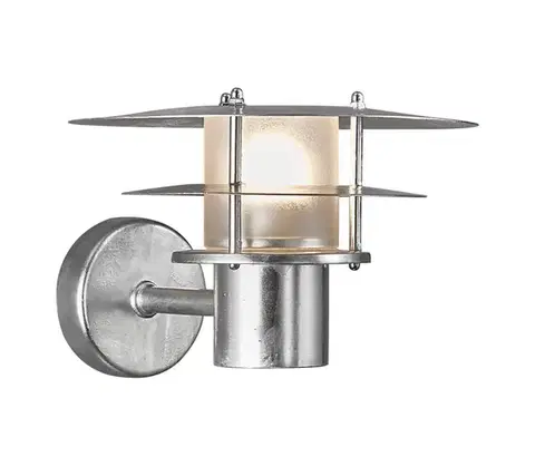 Svietidlá Nordlux - Vonkajšie nástenné svietidlo BASTIA 1xE14/12W/230V IP54 matný chróm 2118041031