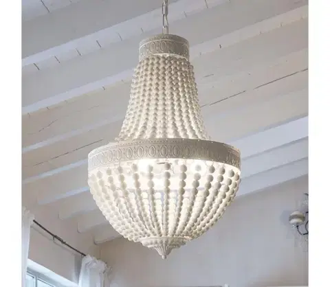 Svietidlá Ideal Lux - Luster na reťazi MONET 5xE14/40W/230V pr. 40 cm konope/biela 162737