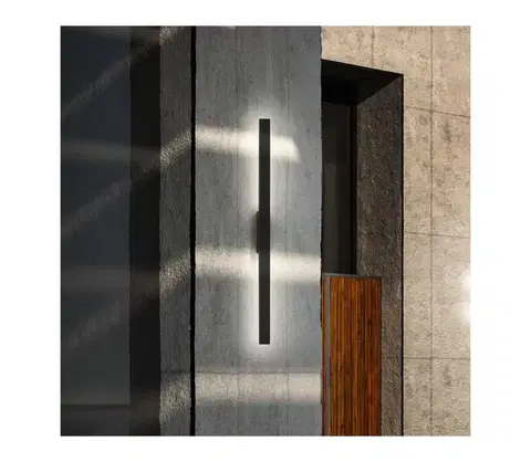 LED osvetlenie Ideal Lux - LED vonkajšie nástenné svietidlo LINEA LED/23W/230V CRI 90 144 cm IP54 čierna 328607