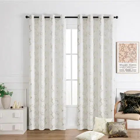 Závesy do spálne Záves na krúžkoch KLOE VET427/1/210GSM 140x250 cm  biely