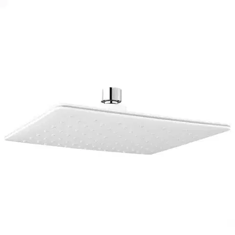 Sprchové súpravy pre skrytú montáž a príslušenstvo Dažďová hlavica sprchy štvorcová Mito biela 25 cm