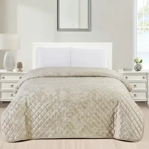 Prehozy na posteľ Prehoz Leyla RQ-194 220x250 cm strieborný