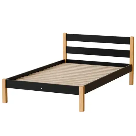Postele pre dievčatá Posteľ Inka 120 Čierna/Prírodný Dub