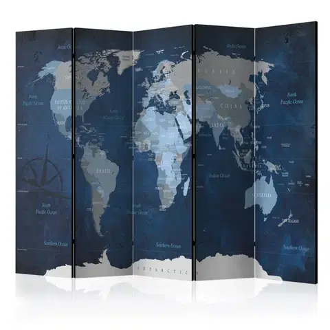 Paravány Paraván Dark Blue World Dekorhome