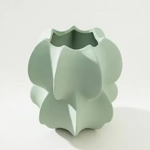 Vázy, misy Váza Petal Green 20x21 cm