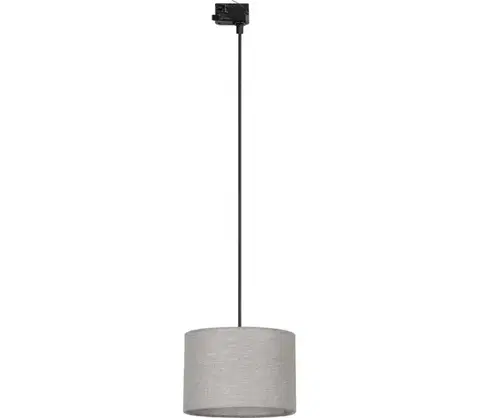 Svietidlá  Luster na lanku 3-fáz. lišto. systému TRACER 1xE27/15W/230V pr. 30 cm čierna/šedá 10694