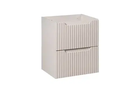 Kúpeľňový nábytok Comad Nova Cashmere skrinka 50x40x57 cm závesná kúpeľňová skrinka pod umývadlo béžová NOVACASHMERE 82-50-2S