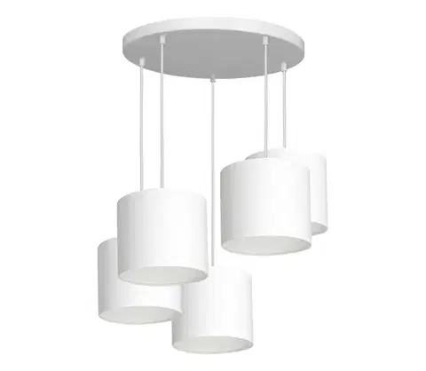 Svietidlá  Luster na lanku ARDEN 5xE27/60W/230V biela 3431
