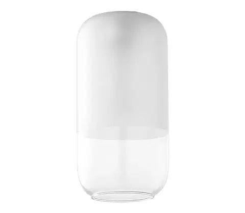 Lampy  Náhradné sklo k lustru MARCO E27, priemer 14 cm, číre/biele 7777