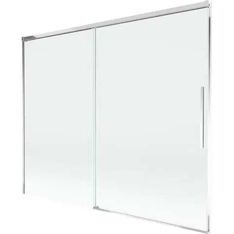 Sprchové dvere MEXEN/S - Rox vaňová zástena 2-krídlová posuvná 190 x 150, transparent, chróm 8C9-190-001-01-00