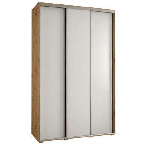 Šatníkové skrine Skriňa 45 Canaris 1 160 artisan/biela/silver