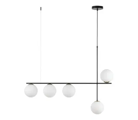 Svietidlá  Luster na lanku SILIA 5xG9/12W/230V čierna 33694