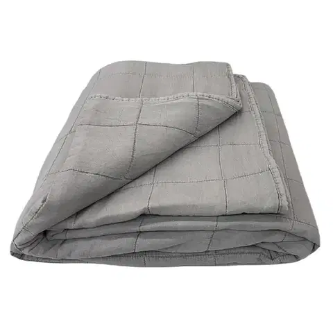 Prehozy na posteľ Prikrývka na posteľ Juni 220x250 tmavosivá Merkury Home