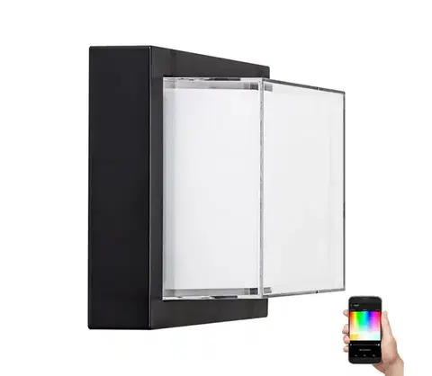 LED osvetlenie Rabalux 7247 - LED RGBW Vonkajšie svietidlo DURBE LED/10W/230V IP54 Wi-Fi Tuya 7247