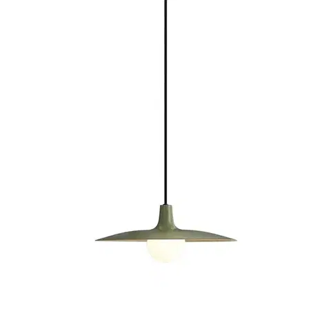 Koľajnicové svetelné systémy Retro závesná lampa zelená pre koľajnicový systém 1-fázový - Slimline Panzi