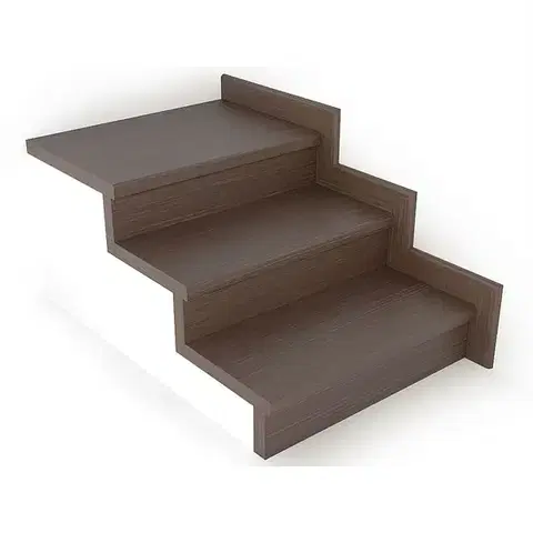 Schodové nášlapy Schodový nášľap / profil TOPSTEP Flex Dub antic 1200 × 340 × 11 mm