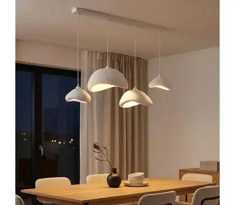 Svietidlá BRILAGI - Lanový luster WABI SABI 4xE27/40W/230V biely 118OPV1113