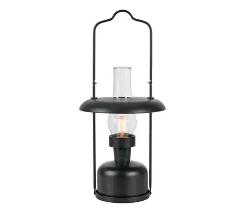 Záhradné lampy Markslöjd 108893-LED Stmievateľná nabíjacia lampa FANOS LED/2,5W/3,7V 4000 mAh IP44 čierna 108893