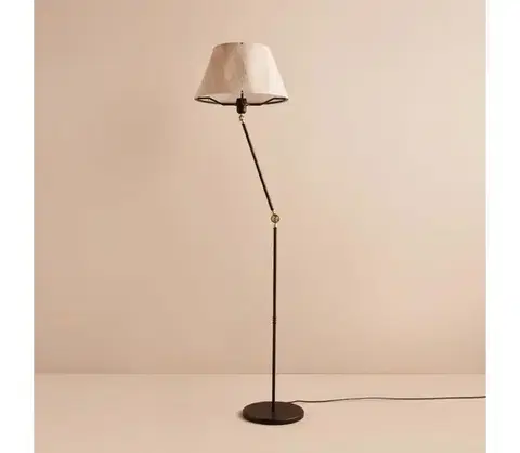 Lampy  Flexibilná stojacia lampa AYD 1xE27/40W/230V čierna/béžová 780SGN3527