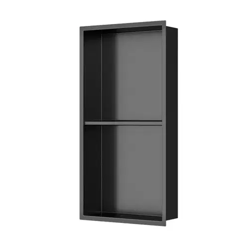 Regály a poličky Vstavaná polička SAT Aurum gun metal 33x63 cm SATAURN6030SBGM SATAURN6030SBGM