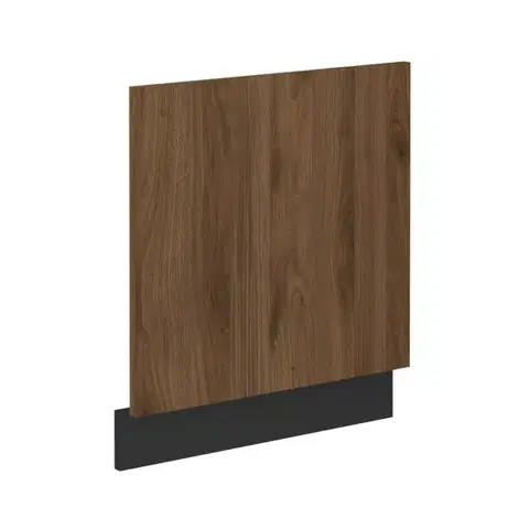 Kuchynské dolné skrinky KONDELA Menzo ZM dvierka na umývačku 57x59,6 cm čierna / orech