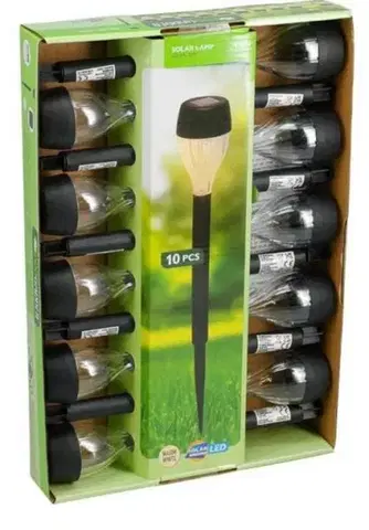 Záhradné lampy Kinekus Lampa solárna sada 10 ks