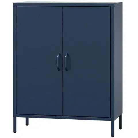 Komody do spálne Komoda Kovová Vito Modern Dark Blue