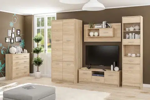 Obývacie steny NABBI Tavir obývacia izba dub sonoma