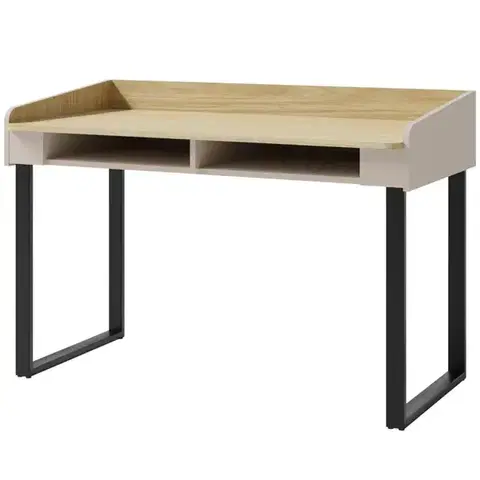 Moderné kancelárske stoly Písací Stôl Alessio AE10 Béžová /Dub