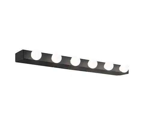 Svietidlá Ideal Lux - Nástenné svietidlo PRIVE 6xE14/40W/230V čierna 159508