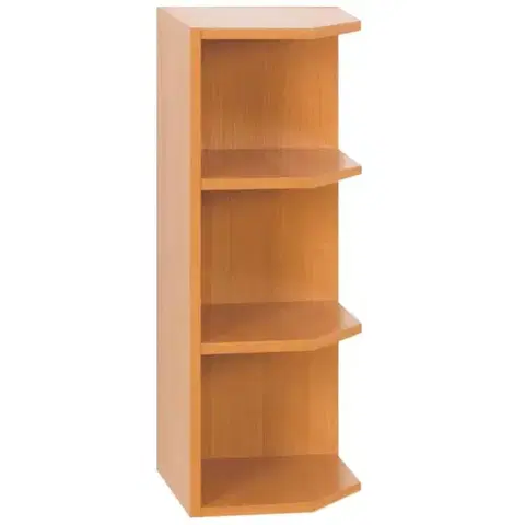 Kuchynské horné skrinky KONDELA Lora MDF New W30N P horná rohová kuchynská skrinka jelša