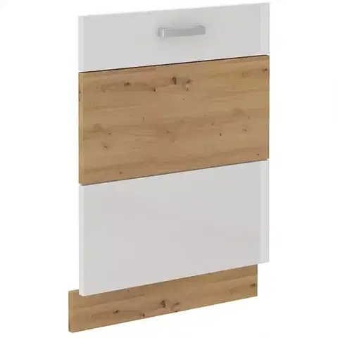 Nábytok do kuchyne a jedálne ARTISAN biela lesklá predná stena umývačky 713X596