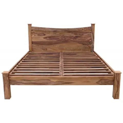 Postele Posteľ Rami 160x200 indický masív palisander