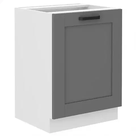 Kuchynské skrinky stojace Kuchynská skrinka Luna dustgrey/biela 60D 1F BB