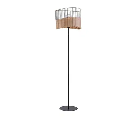 Lampy Leuchten Direkt 11151-79 - Stojacia lampa REED 1xE27/60W/230V 11151-79